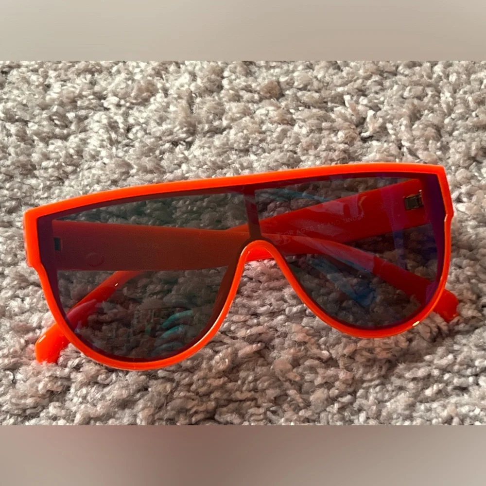 Bold Orange Sunglasses
